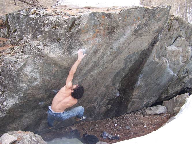 Jeté éliminante 7a, Ailefroide