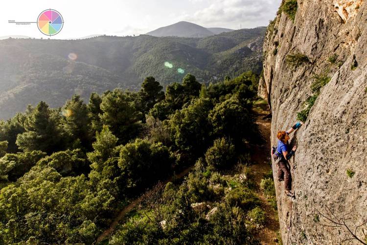 Olga Tsionara on Mpoufos 6a+, Mikri Varasova