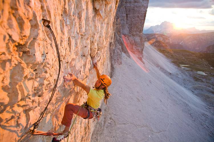 3 Zinnen / Camillotto- Pellisier, 3rd Pitch 8a+