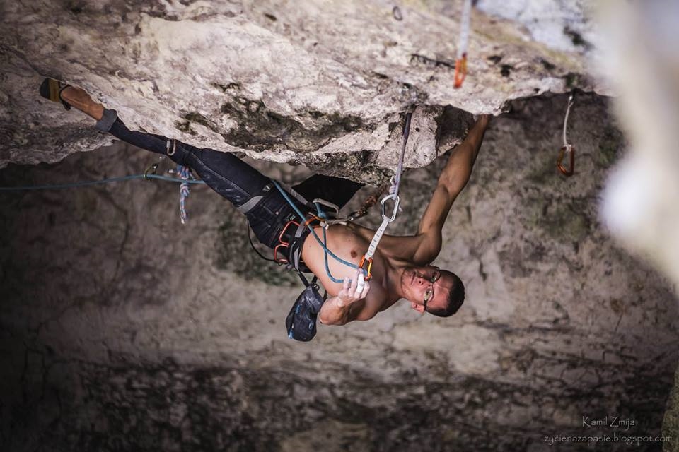 Adam Mach does his first 9a