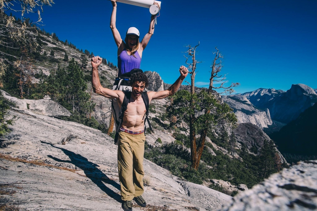 Zangerl and Larcher do Zodiac 8b in Yosemite