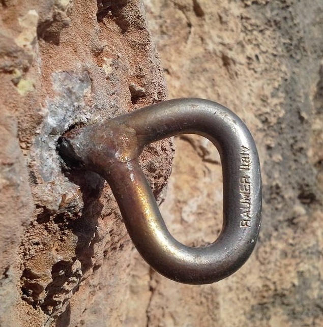 Many death trap bolts in Sardinia and other marine crags