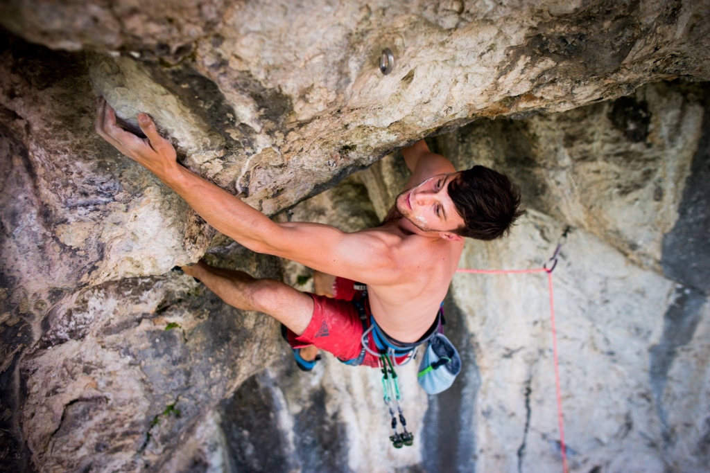 8b+ trad on bolts by Jernej Kruder