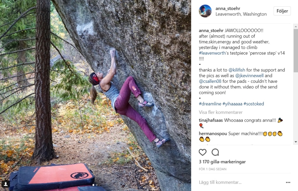 Second 8B+ by Anna Stöhr