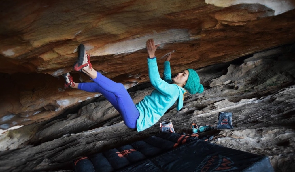 8A (+) by Leah Dempsey who started climbing 2013