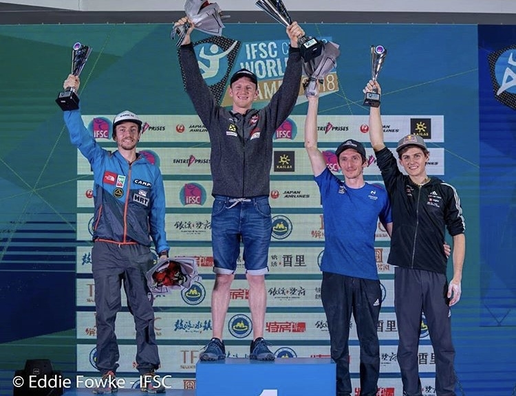 Garnbret and Schubert overall Lead Champions