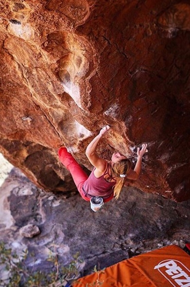 Barefoot on Sacred Ground 8A+ by Tina Johnsen Hafsaas
