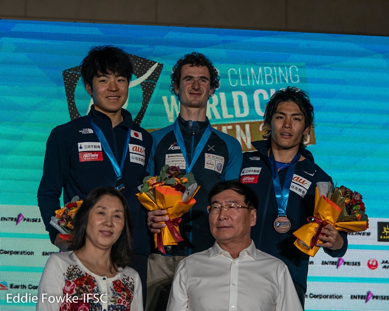 Adam Ondra wins third straight Lead WC