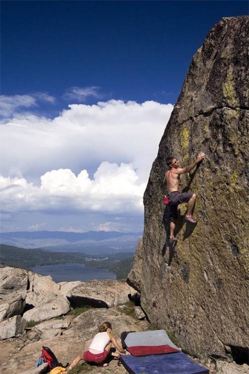 Scott Chandler on 'the Big Face', Truckee, CA