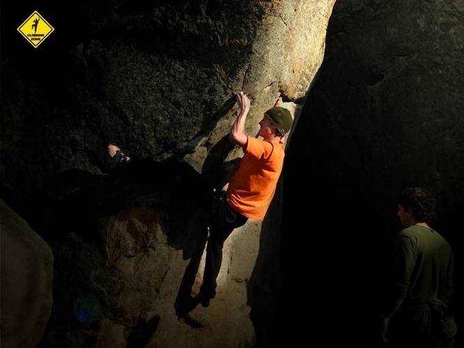 Alex Puente en El Hacha, 7A