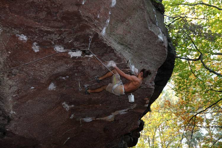 Aaron de Wolff in Fair play (8b) 
Pfalz / Retschelfels