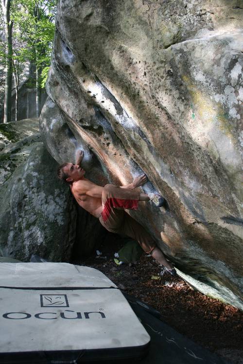 Bomba 7C+,
Dovbush rocks, Ukr Carpathians