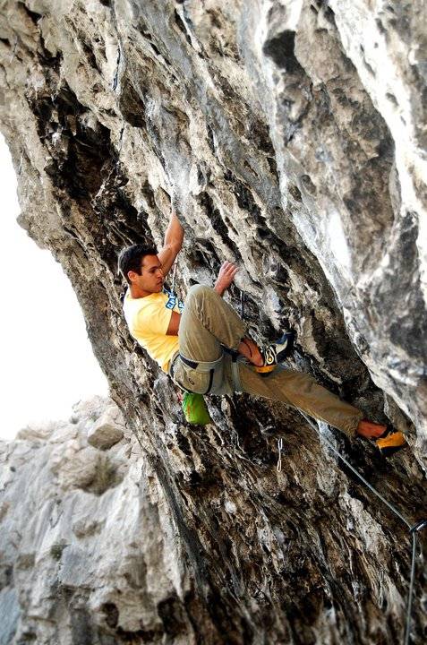Variante canarina 6c+, val Rosandra