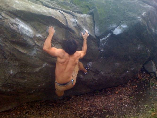Polish traverse 6c, Rat Rock