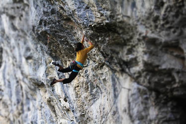 Sticking a dyno on Altius 5.12c in Acephale, Alberta Canada.