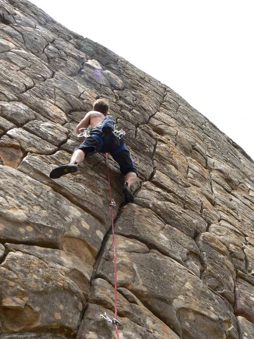Me on classic Mosaico 6a+, San bartolo
Super So nice to climb on this sandstone :)