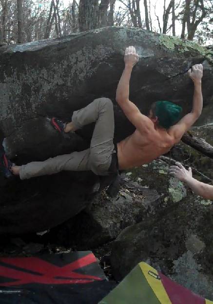 Asheboro's Steepest (V4). In Asheboro, NC