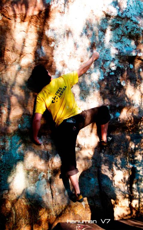 Hanuman 7a+, La Barrosa Zona Camino a la Cueva