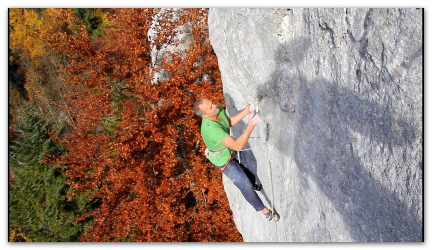 Ringe der Kraft 7c, Balmchopf, Basler Jura, Switzerland