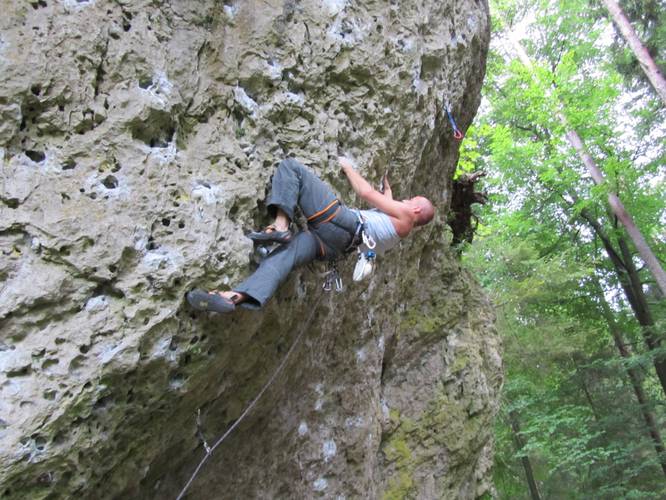 Jumanji 7b+, Frankenjura