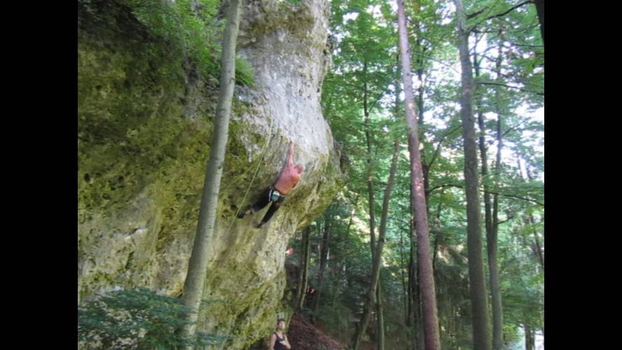 Laughparade 7b+, Frankenjura