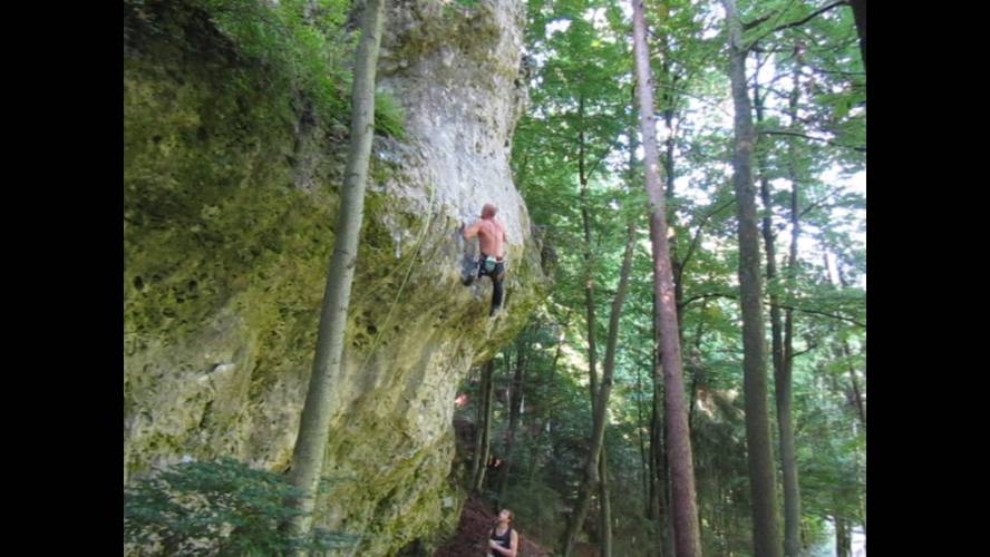 Laughparade 7b+, Frankenjura