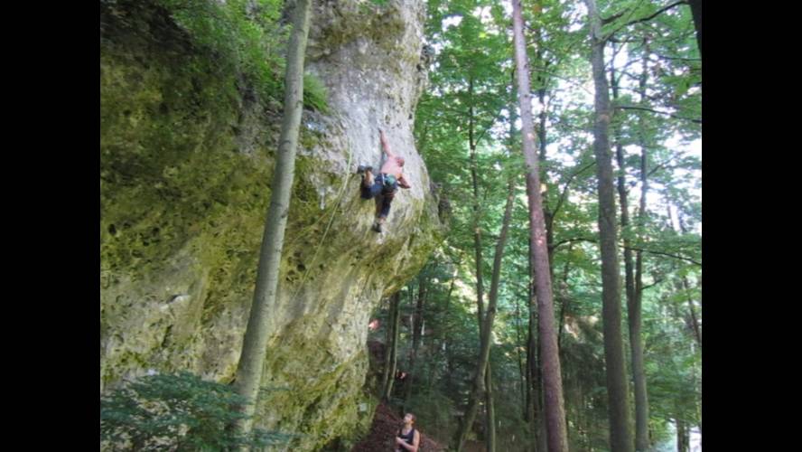 Laughparade 7b+, Frankenjura