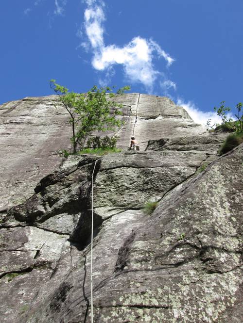 Fessura di Budino 6a, Val di Mello