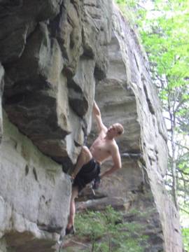 Lost Souls 7a+, New River Gorge