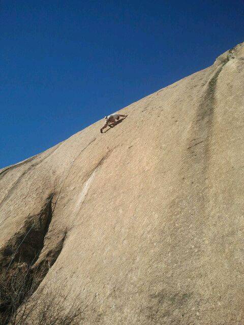 Manos de lumbre 7a+, La Pedriza