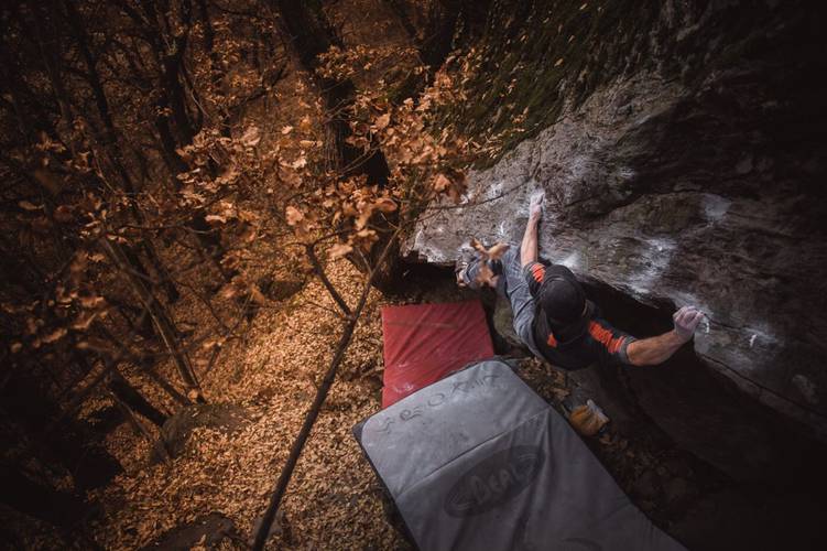 Highball Traverse 7b, Algund/Italy