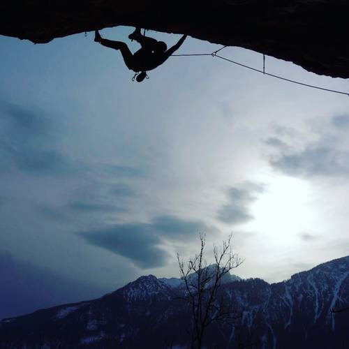Roter Riss 7c+, Reutte