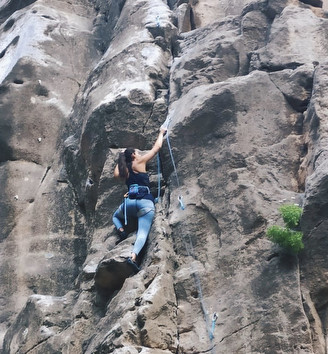Mi primera vía en El Cenobio Clásico, Gran Canaria